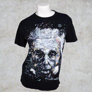 Albert Einstein GDA Get Down Art Artist Stephen Fishwick Icons Series T-Shirt